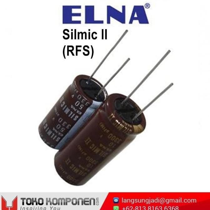 220Uf 100V Elna Silmic Ii Rfs Electrolytic Capacitor 220 Uf 100 Volt Terbaik