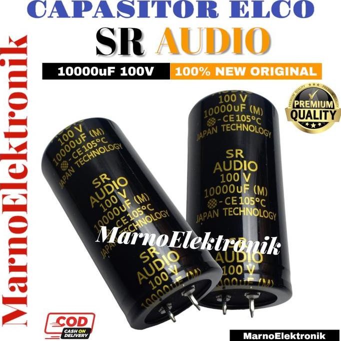 Capasitor Elco 10000 Uf 100 V Elco Sr Audio Kapasitor 10000Uf 100V Ori Murah!