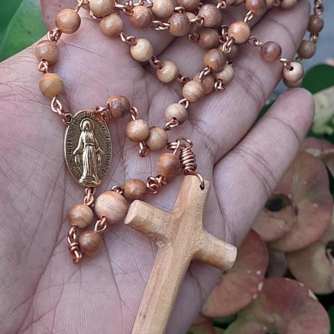Rosario Cendana Super Grade Aaa Salib Kayu