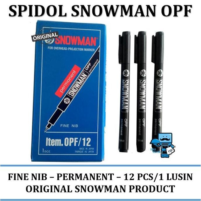 

TERLARIS - Spidol OHP Snowman OPF (12pcs/Lusin)