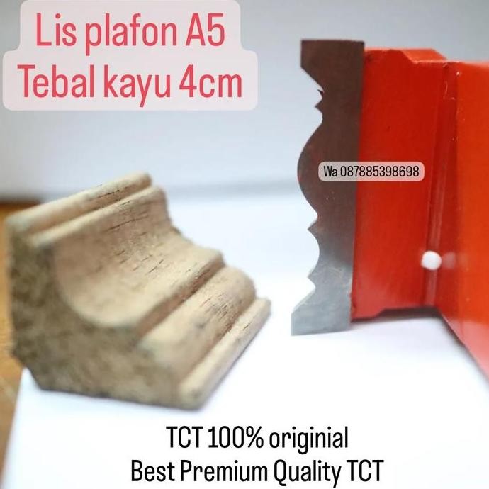 BISA E-KATALOG! MURAH pisau profil kayu lis plafon kayu 4cm model cantik as 30mm