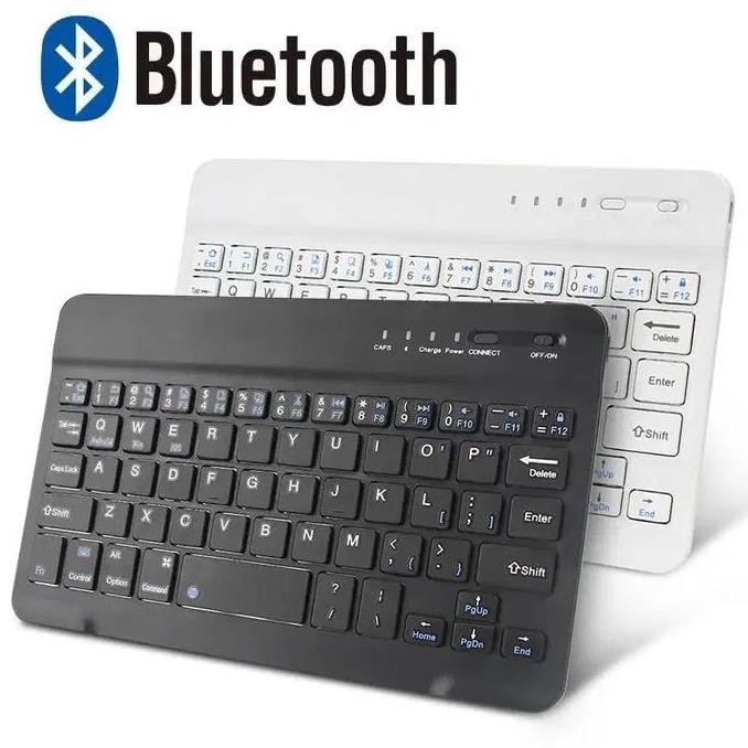 Murah Keyboard Bluetooth Wireless Tv Rechargeable Mini Portable Taffware