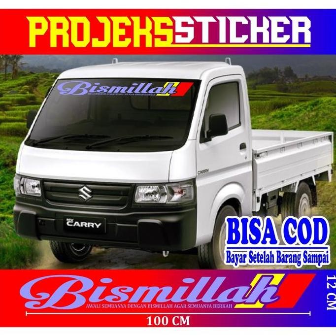 (Allthebest) Cutting Stiker Mobil Variasi Kaca Depan Mobil Kata Kata Truk Canter