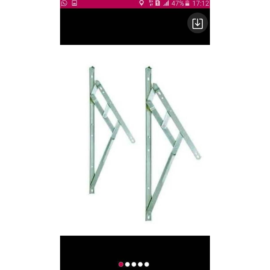 engsel casement 16" / engsel jendela kaca ASLI