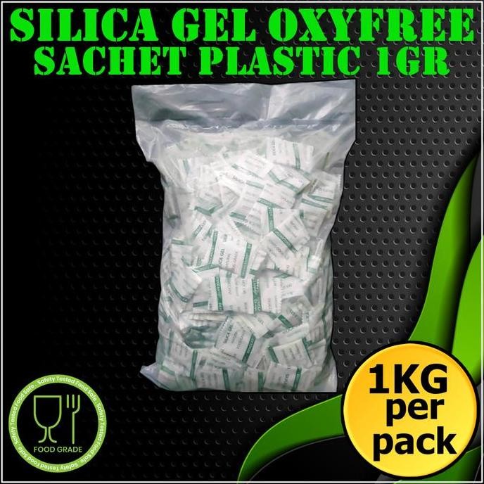 

New Silica Gel Oxyfree 1Kg Sachet 1Gram Plastik Food Grade Untuk Makanan Berminyak