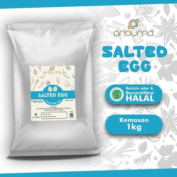 

DISKON! ARBUMA SEASONING SALTED EGG 1 KG HALAL - BUMBU TABUR PREMIUM DAPUR BUBUK