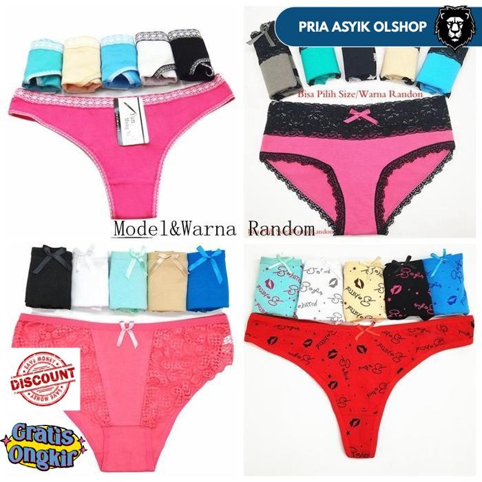 CELANA DALAM WANITA LUCU MOTIF CETAK G STRING C038 BY PRIA ASYIK OLSHOP