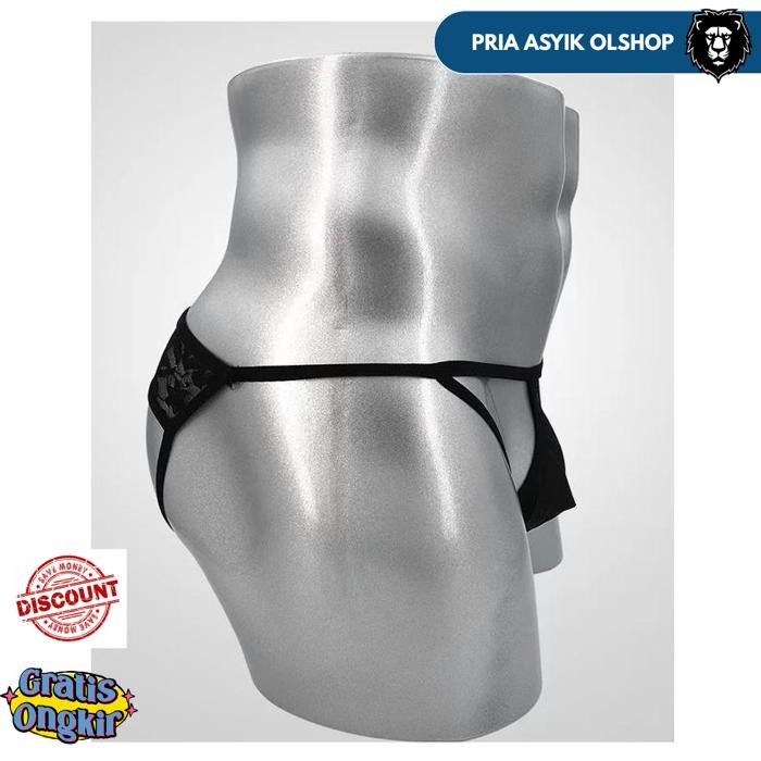 GROSIR CELANA DALAM PRIA RENDA TRANSPARAN OPEN CELANA THONG BERTINGKAT RENDAH Y059 BY PRIA ASYIK OLS