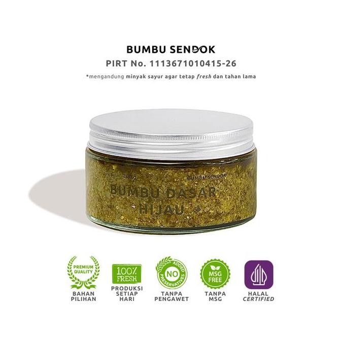 

DISKON! BUMBU SENDOK DASAR HIJAU 200GR BUMBU MASAKAN NUSANTARA