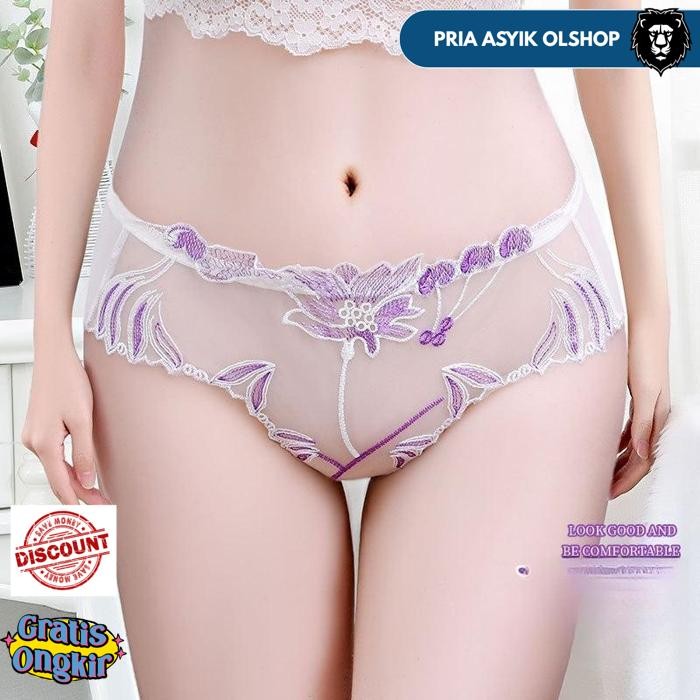 CELANA DALAM BUNGA CD WANITA SEXY TRANSPARAN HOT G STRING C173 BY PRIA ASYIK OLSHOP