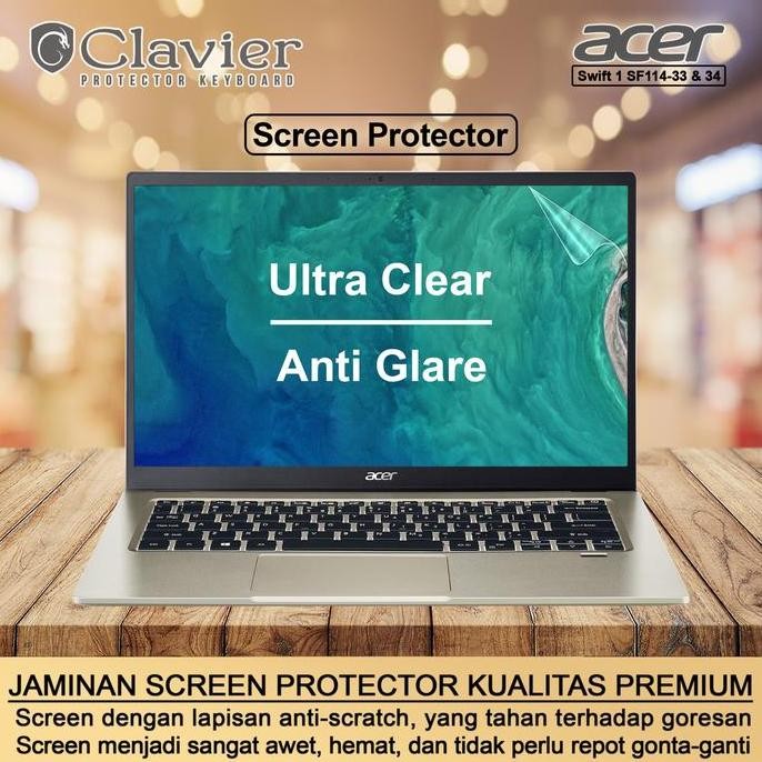 New Screen Protector Acer Swift 1 Fresh SF114-34-P2VU P3ZB Anti Gores Matte Doff |