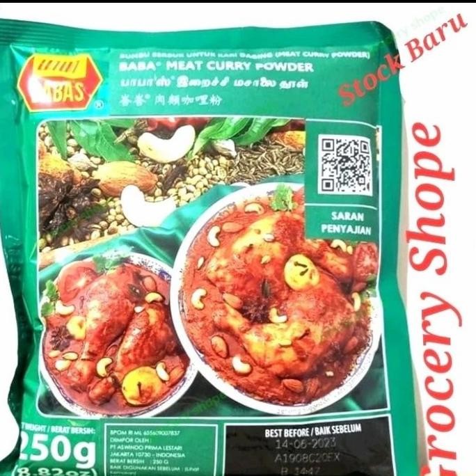 

DISKON! BABA'S BUMBU KARI DAGING 250GR - BUBUK KARI DAGING PREMIUM 40 PCS