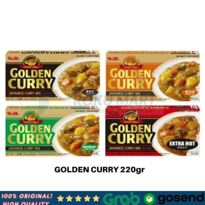 

DISKON! S&B GOLDEN CURRY 220GR BUMBU KARI JEPANG ORIGINAL GOLDEN CURRY MIX