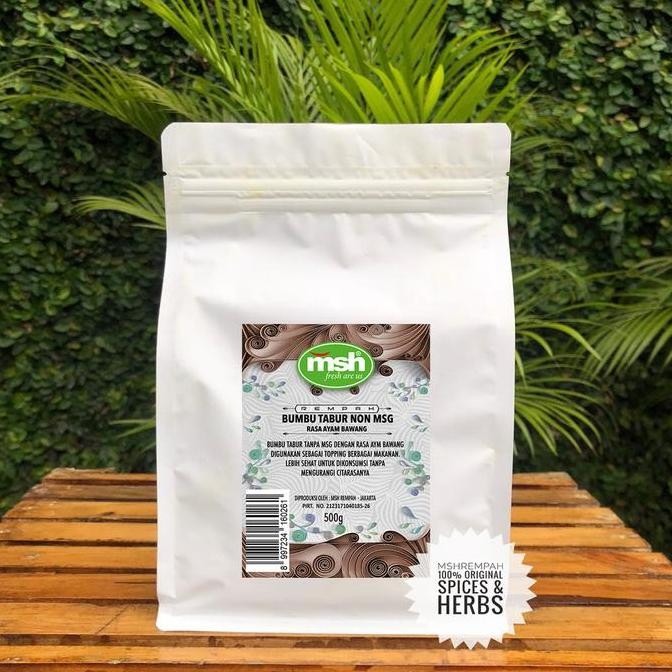 

DISKON! BUMBU TABUR RASA AYAM BAWANG NON MSG 500GR SEHAT