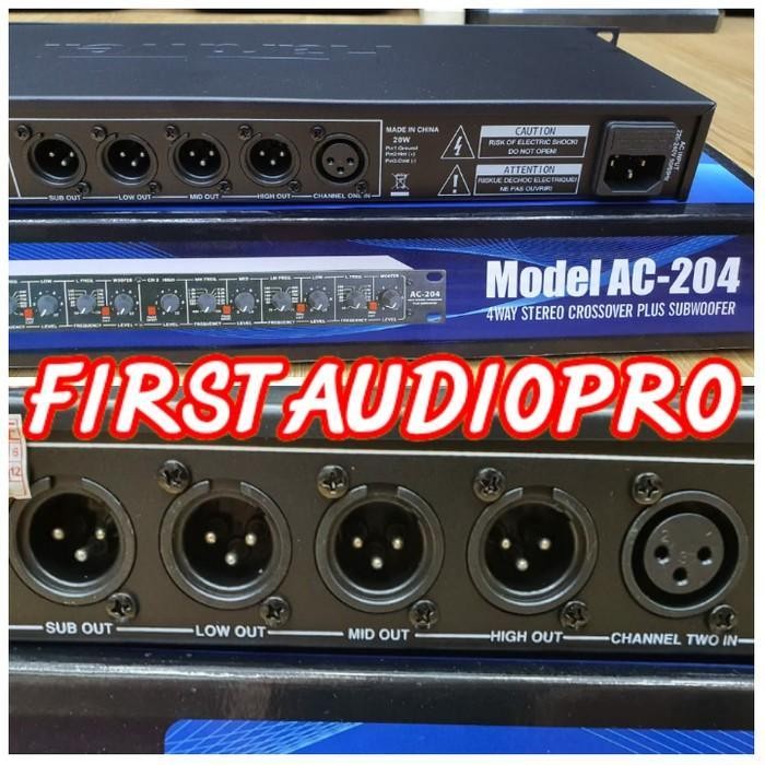 HARDWELL Crossover AC 204 AC204 4Way + Subwoofer