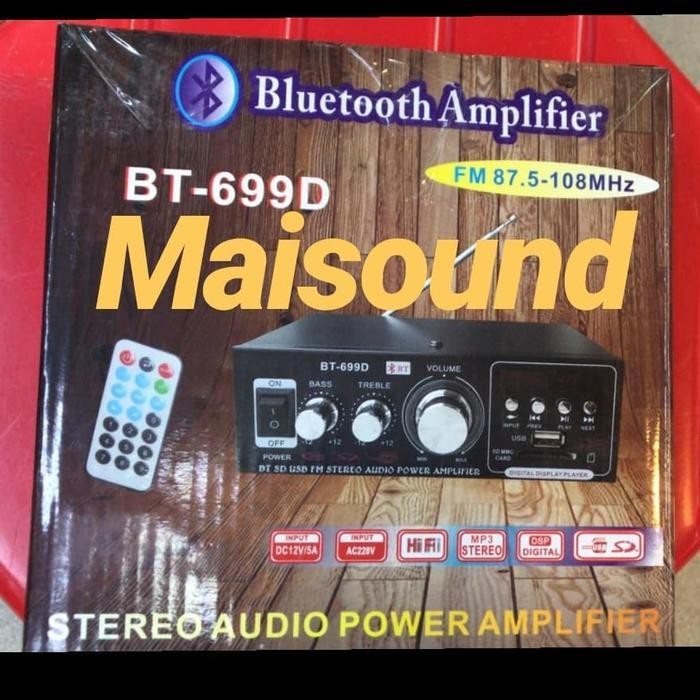 AMPLIFIER BT 699D AMPLI MINI BT 699 D BT699D USB SD CARD FM RADIO