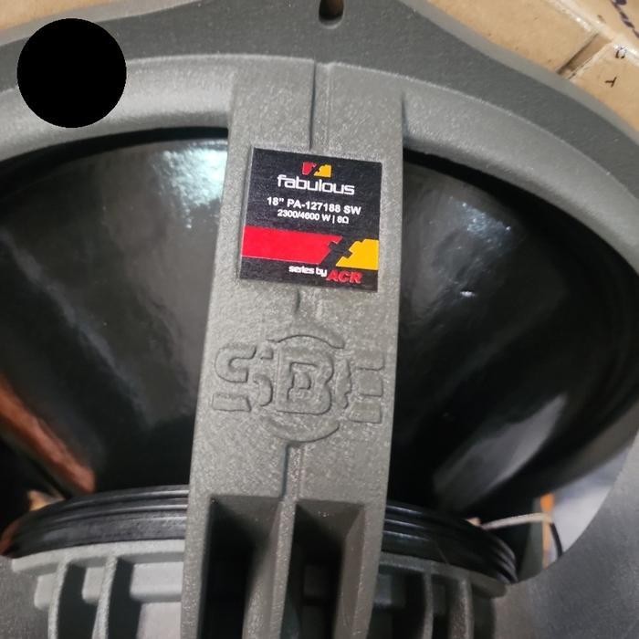 Speaker ACR Fabulous 18" PA 127188 SW Double Magnet Voice Coil 5 Inch Berkualitas Terbaru