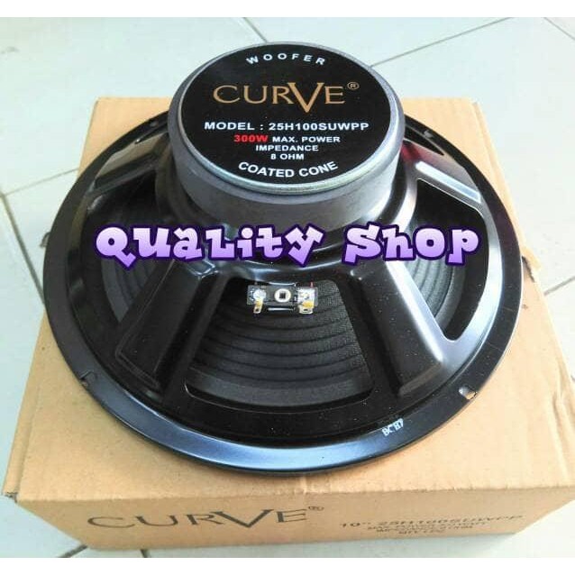speaker woofer 10 inch curve 300 watt 8 ohm