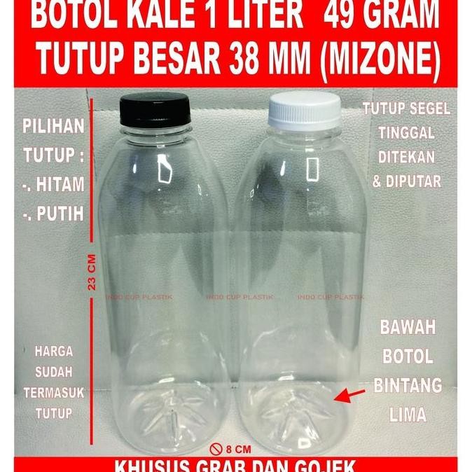 (Allthebest) Botol Kale 1 Liter - Botol Plastik 1 Liter - Botol 1 Liter