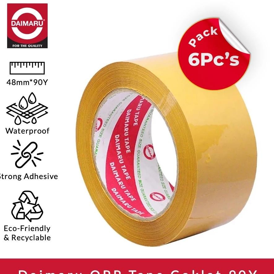 

Daimaru Tape Lakban Coklat 48 Mm X 90 Yard 2 Inch 6 Pcs Opp Solasi