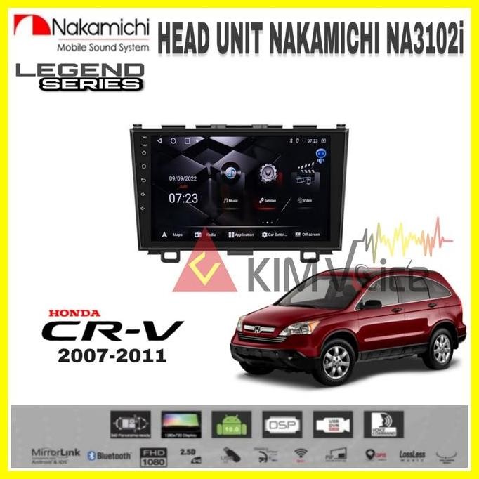 Head Unit Android Nakamichi 9 inch OEM Honda CRV 2007-2011 Soket PNP