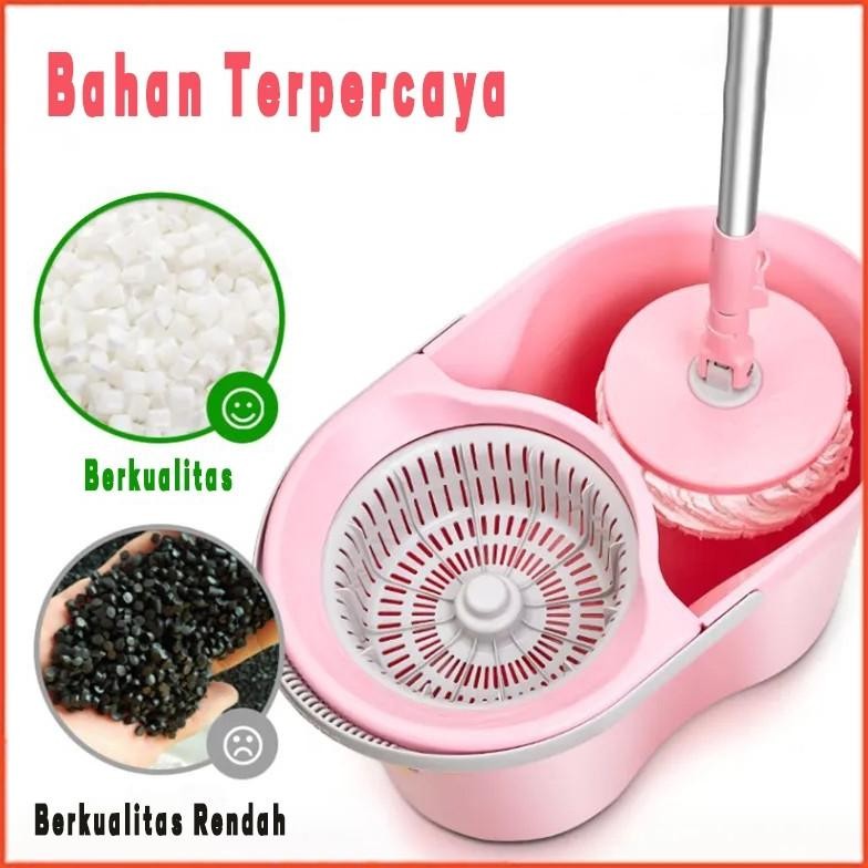 Alat Pel Lantai Ultra Mop Aclima HM1032 - Spin Mop Pembersih Lantai Pel Putar
