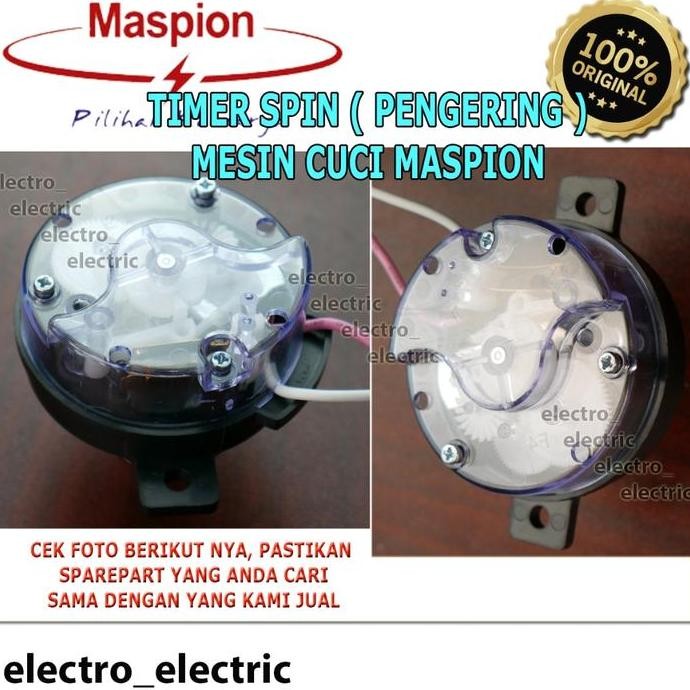Timer Pengering Mesin Cuci Maspion - Timer Spin Mesin Cuci Maspion Original - Saklar Tombol Mesin Cu