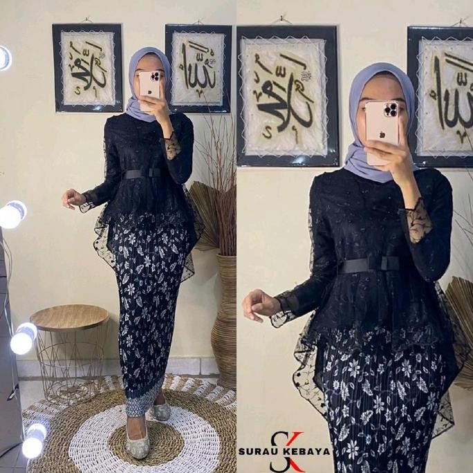 KEBAYA WISUDA MODERN REMAJA MEWAH DAN SIMPLE 2024 / SETELAN  KONDANGAN BROKAT WANITA DENGAN BAWAHAN 