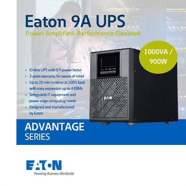 EATON UPS 9A [ 1000VA 900W ] [ 3000VA 2700W ] TOWER [ 2000VA 1800W ] [ 3000VA 2700W ] RACK2U GARANSI