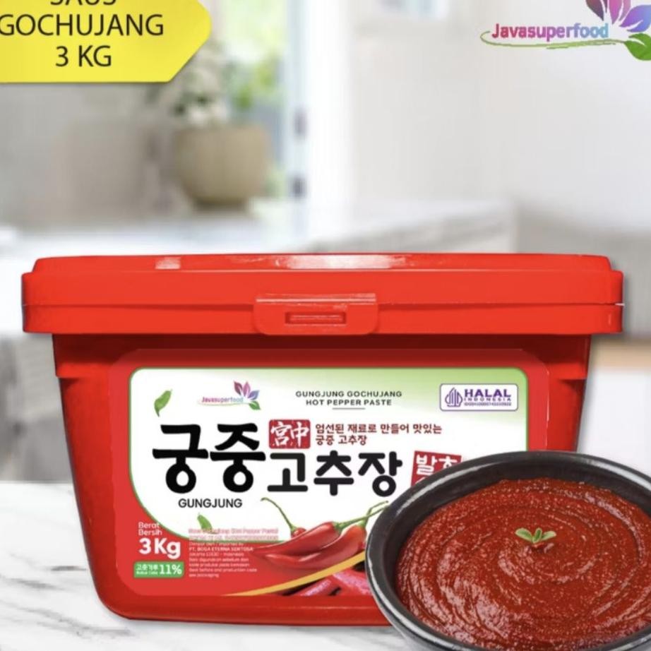 

Pasta Cabai Korea Korean Hot Chili Pepper Paste Gungjung Gochujang 3Kg Halal