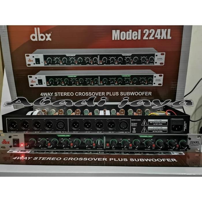 crossover dbx 224XL + SUBWOOFER dbx224xl dbx224 xl dbx 224 xl GRADE A