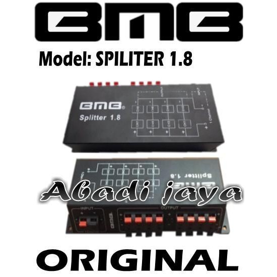 bmb splitter 1.8 1 in 8 out pembagi speaker 4 set original