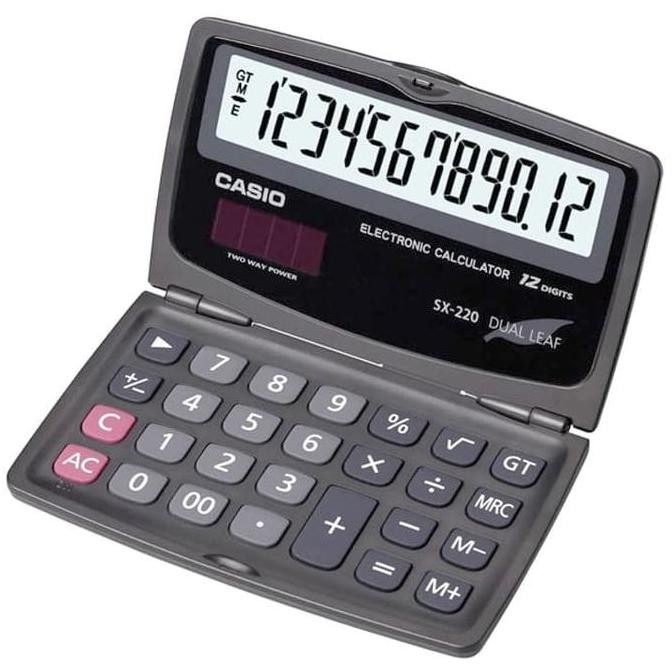 

Kalkulator Lipat Casio Sx 220 Original - 12 Digit - 2 Power