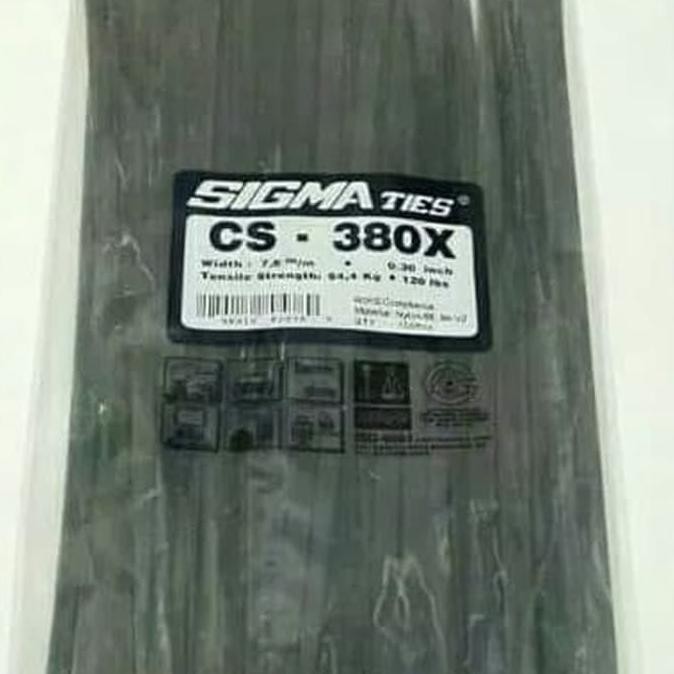 

NEW Kabel Ties Cable SIGMA CS - 380X 38cm 380 x 7.6 Hitam atau Putih