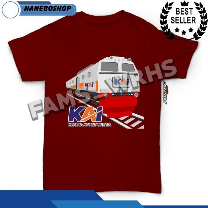 Baju Kaos Anak Kereta Api Kai Laki Perempuan Jawa Timur