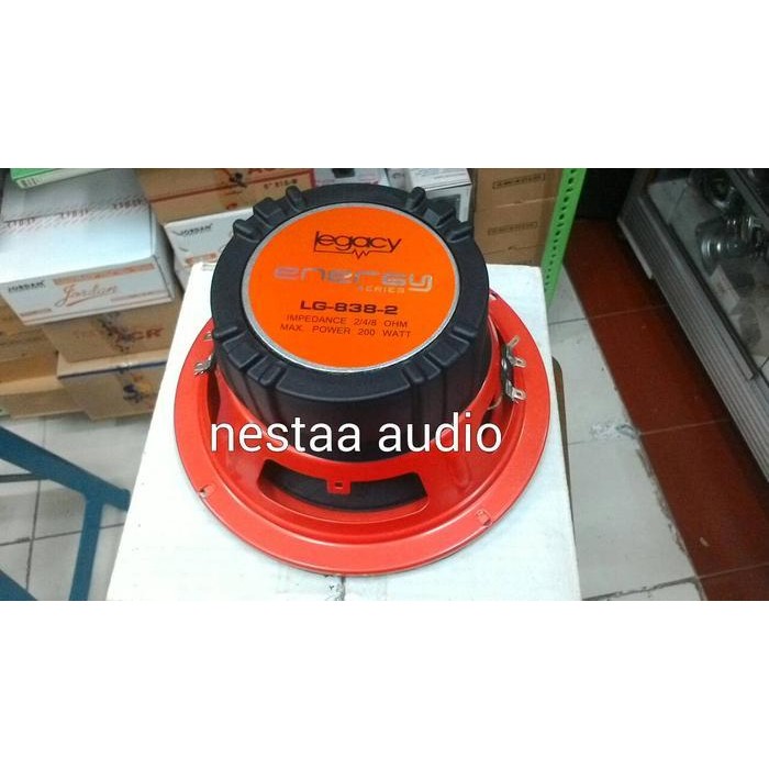 speaker legacy 8" lg 838 200watt subwoofer