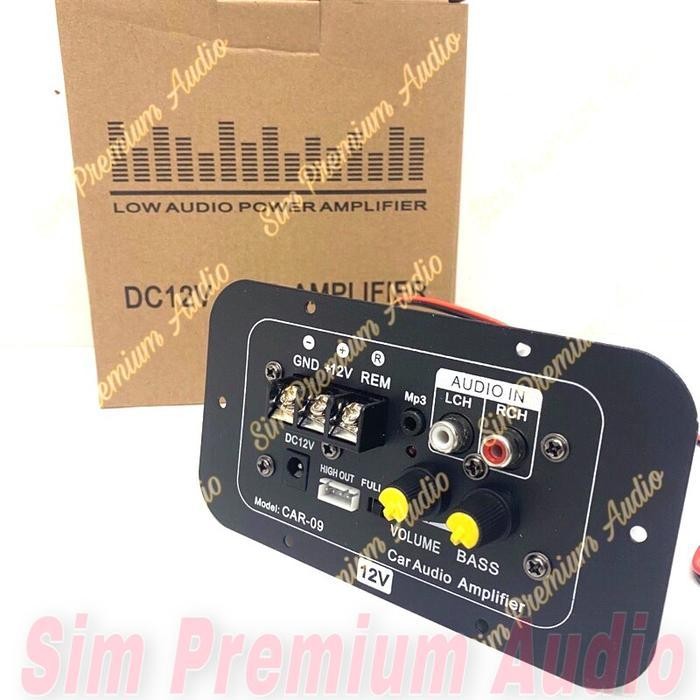 Power Kit Mesin Car09 Mini 12 Volt Basstube Subwoofer Mobil Car09 BARU