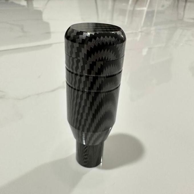 Knob Persneling / Gear Shift / Tuas Gigi Mobil Matic Motif Karbon Universal