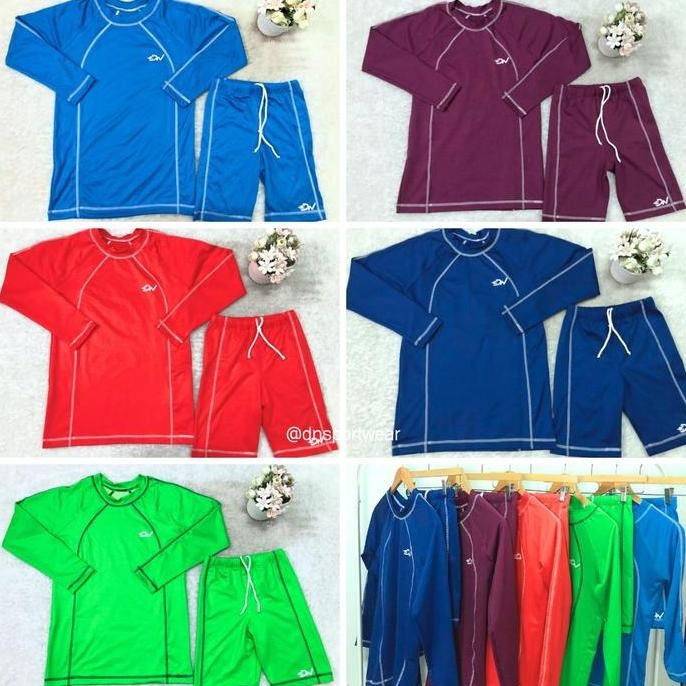 Setelan Renang Wanita/Setelan Renang Wanita Lengan Panjang/Baju Renang Dewasa/Baju Renang Lengan Pan