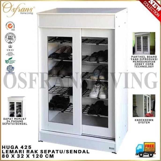 Rak Sepatu Huga 425 - Khusus Jne Trucking - - Huga 425 Putih, Cargo