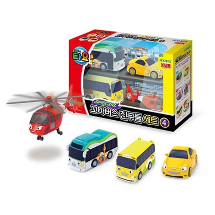 Diskon Mainan Tayo 4 Style Mini Car Set #3 TYT-116005 - Mobil Tayo Miniatur Anak