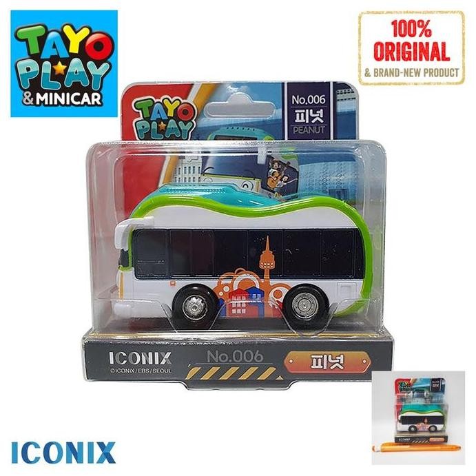 Diskon Mainan Tayo Mini Car Peanut Iconix - Bus Tayo Korea Original