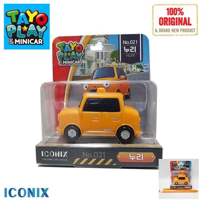 Diskon Mainan Tayo Mini Car Nuri Taxi Iconix - Mobil Taksi Lucu Korea