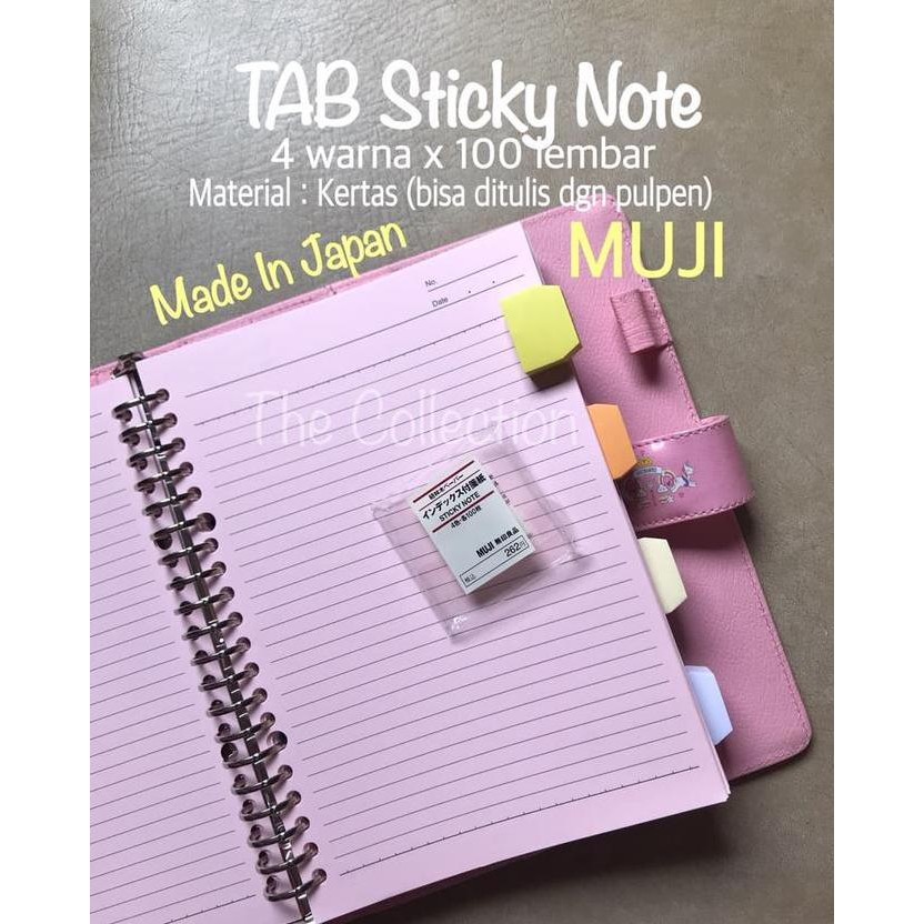 

TERMURAH - ATK614MJ 400 lembar MUJI TAB Stick Note Memo Pembatas Buku File 963010