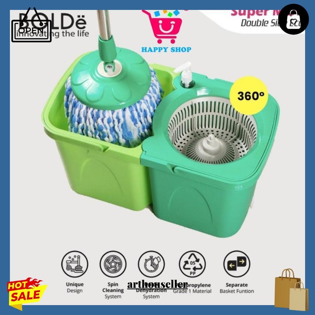 Bolde Super Mop Double Side Eco (Alat Pel) Original Produk