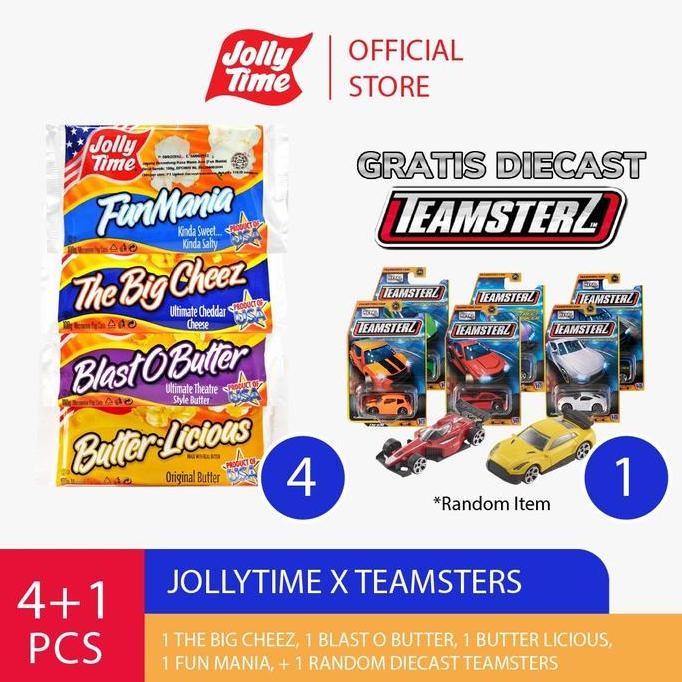 

TERLARIS - Jolly Time Microwave Popcorn 4 Flavour - Free Gift Merchandise