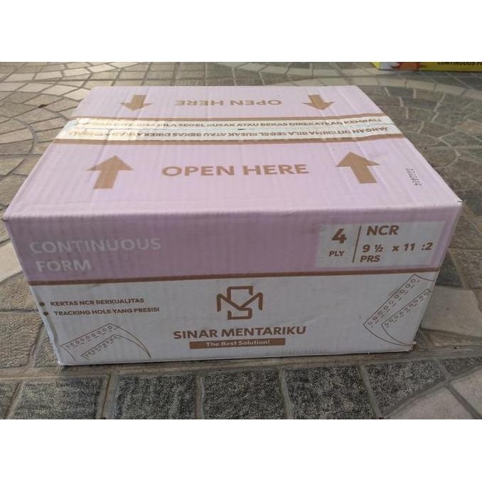 

Kertas Continuous Form Sinar Mentariku 4 Ply : 2 Prs Warna 9 1/2" x 11