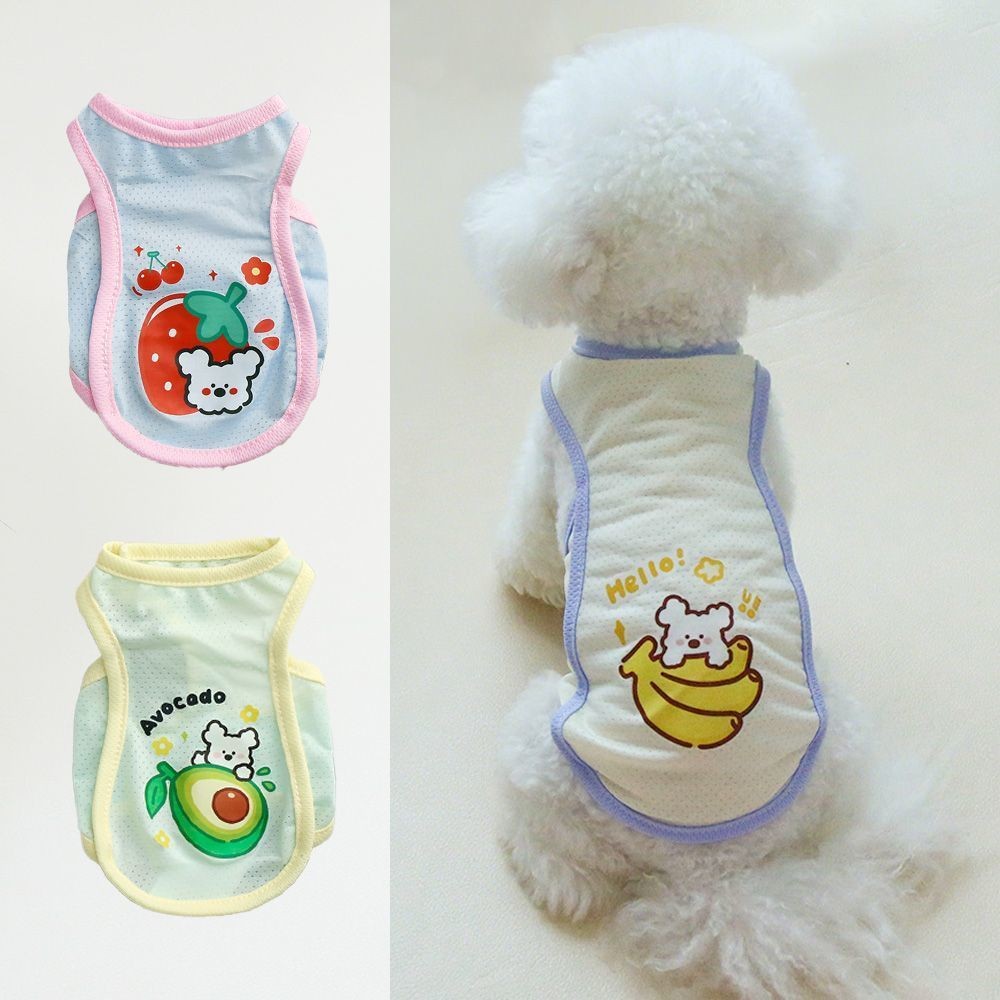 

【PAWPLAY STORE】【COD】Rompi Pendingin Musim Panas Untuk Anjing Pakaian Dingin Berbahan Sutra Es Untuk Hewan Peliharaan Pakaian Motif Hewan Buah Kartun