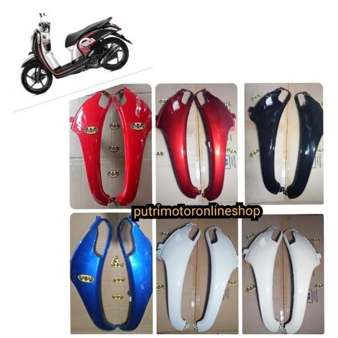 Sayap Depan Cover Body Depan Kanan Kiri Scoopy Fi Esp 2014 2016 Crem