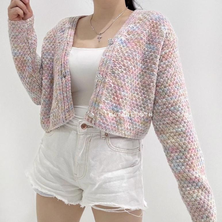 SZ alter.cloth - DENNA CARDI | Atasan Wanita Lengan Panjang Longsleeve Kardigan Korea Fashion Knitwe